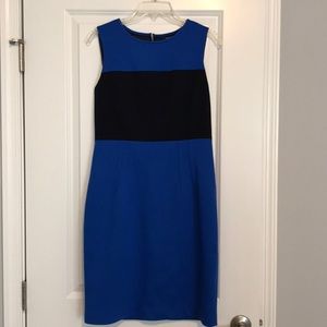 Tahari Color Block Fitted Dress